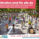 Kidical Mass Fahrraddemo in Leimen am Samstag um 14.00 Uhr