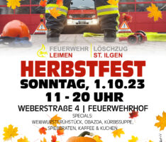 Der Löschzug St. Ilgen lädt zum ersten Mal zum Herbstfest