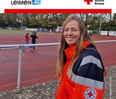 DRK Leimen sichert Spendenlauf der Turmschule ab