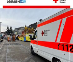 Unterstützung der Sanitätsdienste bei Faschingsumzügen in der Region durch das DRK Leimen