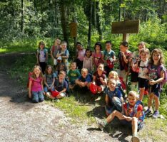 Elisabeth-Ding-Kindergarten: „Tour de Leimen“ in der Waldwoche