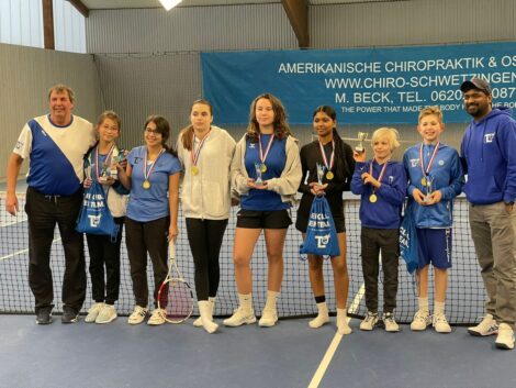 Tolle Leistungen der Tennis-Jugend von Blau-Weiß beim „Weihnachtscup 2024“