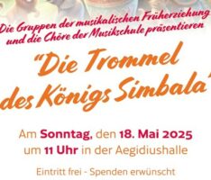 Kleine Talente, große Bühne der Musikschule: „Die Trommel des Königs Simbala“