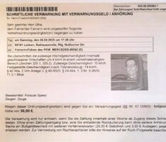 Als „Rasender Reporter“ jetzt offiziell anerkannt: Geblitzt mit vollen 4 km/h zu viel