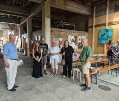 Kunstverein auf Atelierbesuch: Kunstscheuer Seckenheim bei Sigrid Kiessling-Rossmann