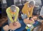 Reanimation und Defibrillations-Schulung der Übungsleiterinnen des VfG