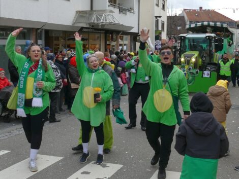 Fasnachts-Nachlese Nr. 1:  <br>Der Nußlocher Umzug – Wetterglück gehabt!