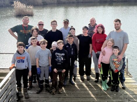 Arbeitseinsatz am Leimener See – <br>Erfolgreicher Start in die Angelsaison