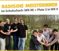 Friedrich-Ebert-Gymnasium erfolgreich bei der Badische Meisterschaft im Schulschach