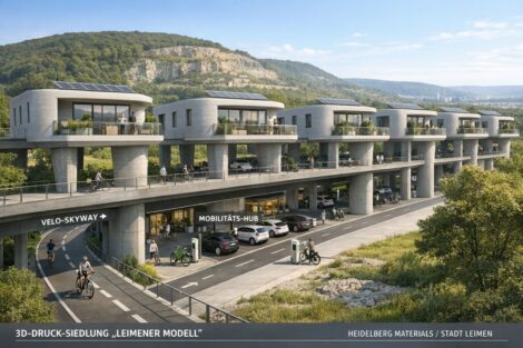 3D-Druck-Siedlung über der Rad-Autobahn – Wohnen 2.0 auf alter Seilbahn-Trasse