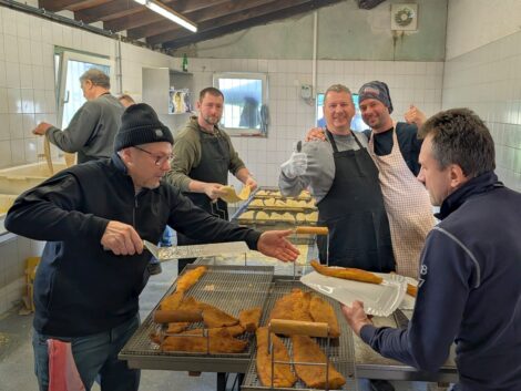 Großer Andrang beim Karfreitag-Fischverkauf des ASV Leimen