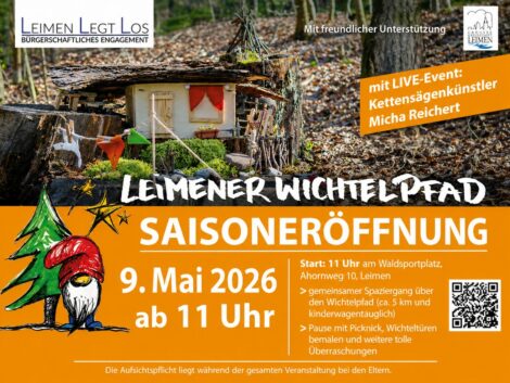 Hurra, auf dem Leimener Wichtelpfad startet die neue Wichtelsaison – Herzliche Einladung