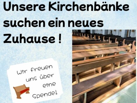 Vorerst letzter Gottesdienst in der Herz-Jesu-Kirche – Kirchenbänke suchen neues Zuhause