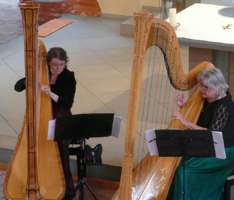 Zwei Harfen füllten die Ägidiuskirche: Duo Cordaliante spielte in St. Ilgen