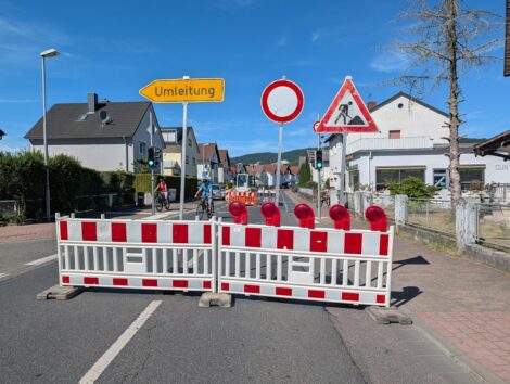 Vollsperrung der St. Ilgener Straße aufgrund einer Notfallmaßnahme