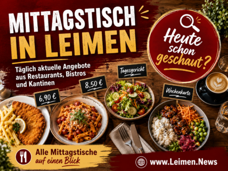 Mittagspause in Leimen? Ein Blick auf die aktuelle Mittagstisch-Übersicht lohnt sich