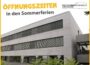 Friedrich-Ebert-Gymnasium Sandhausen: Öffnungszeiten in den Sommerferien
