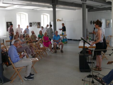 Finissage in der Alten Fabrik: <br>Ausstellung endet mit Lyrik und Musik