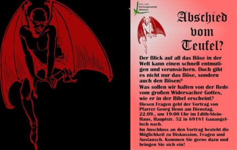 Vortragsabend mit Pfarrer Georg Henn: <br>„Abschied vom Teufel?“