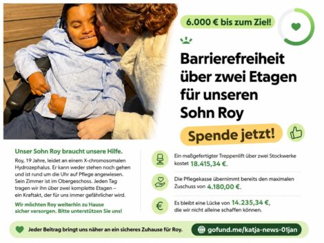Familie aus Leimen sammelt Spenden für Treppenlift für Sohn Roy