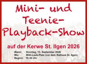 Mini- und Teenie-Playback-Show bei der St. Ilgener Kerwe 2026