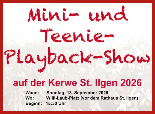 Mini- und Teenie-Playback-Show bei der St. Ilgener Kerwe 2026