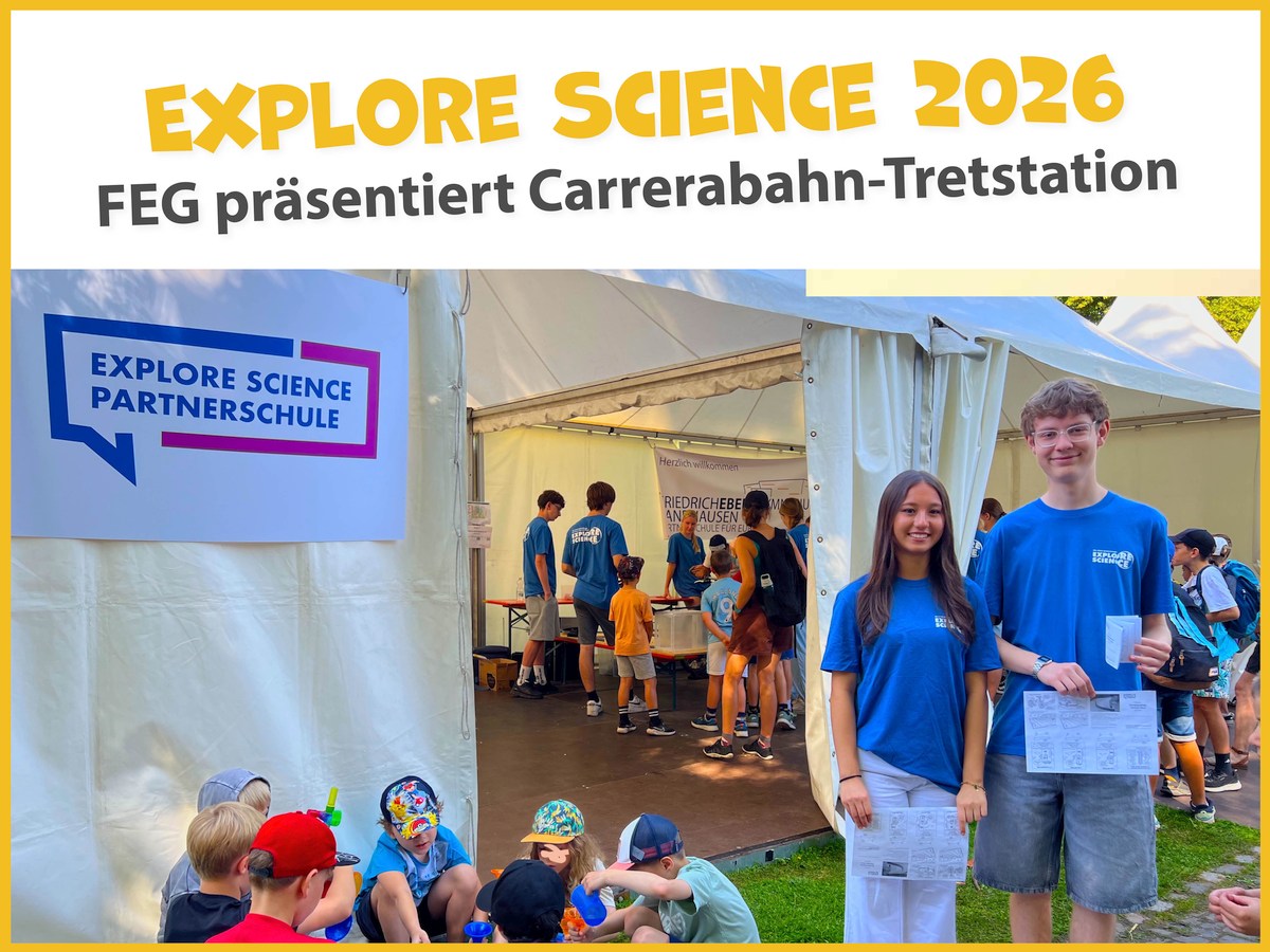 FEG – Carrerabahn unter Strom bei Explore Science 2026