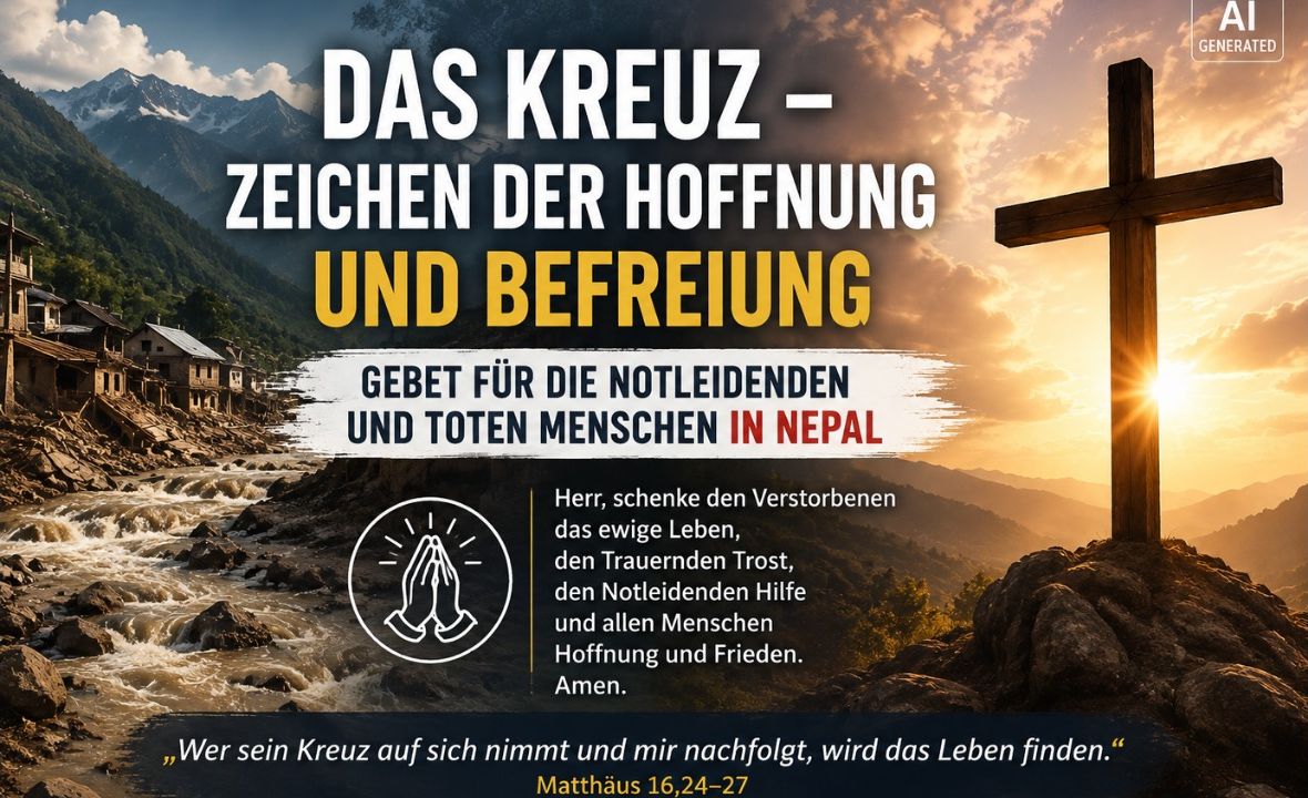 „Das Kreuz – Zeichen der Hoffnung und Befreiung | Gebet für die Menschen in Nepal“ – GWS #779