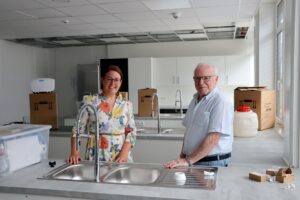 Der Umzug der Sandhäuser Pestalozzischule befindet sich in den letzten Zügen