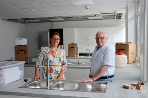 Der Umzug der Sandhäuser Pestalozzischule befindet sich in den letzten Zügen