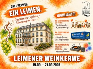 Leimener Weinkerwe am kommenden Wochenende