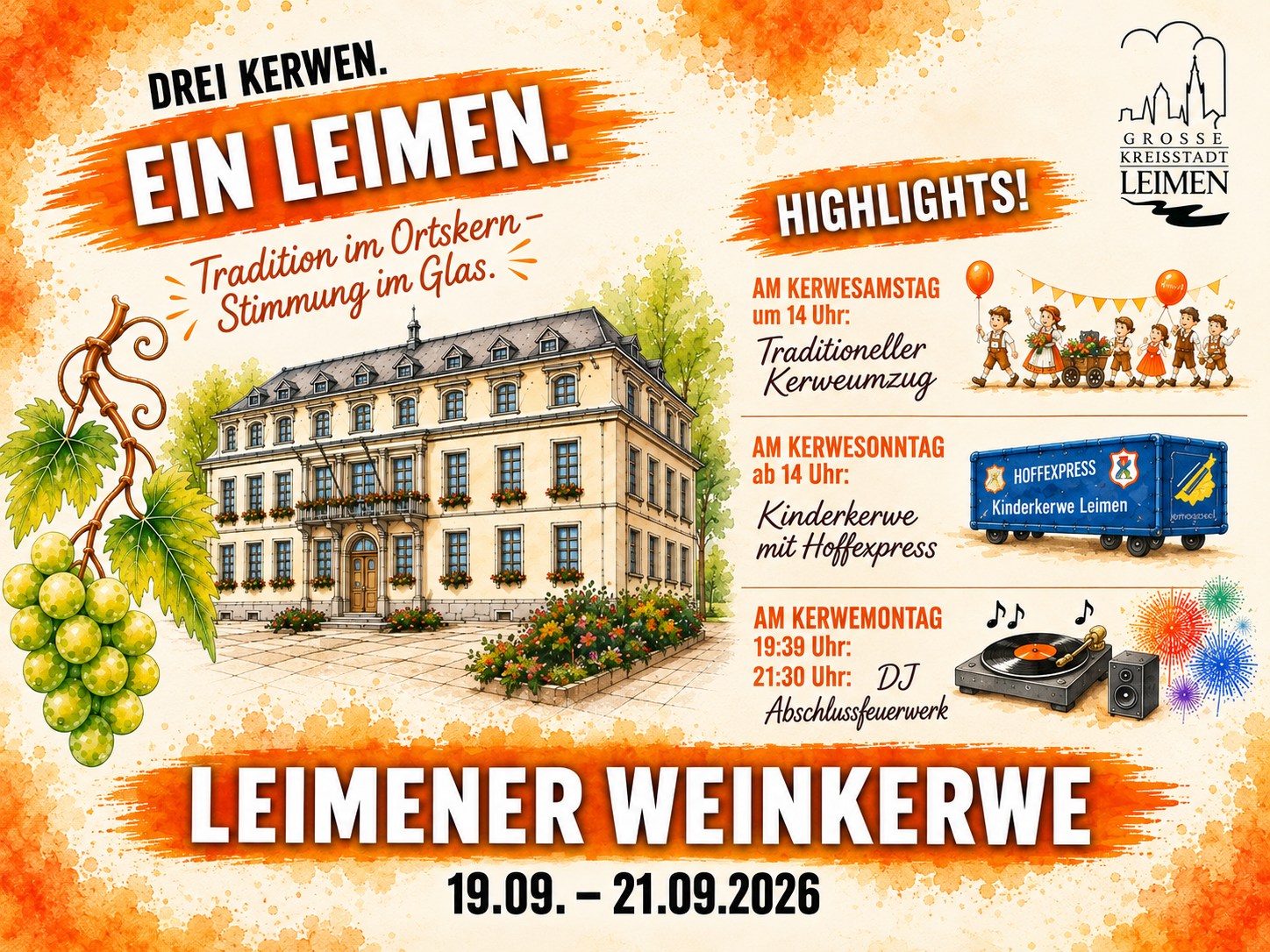 Leimener Weinkerwe am kommenden Wochenende