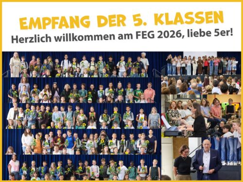 Stimmungsvolle Begrüßung der neuen Fünftklässler am Fr.-Ebert-Gymnasium