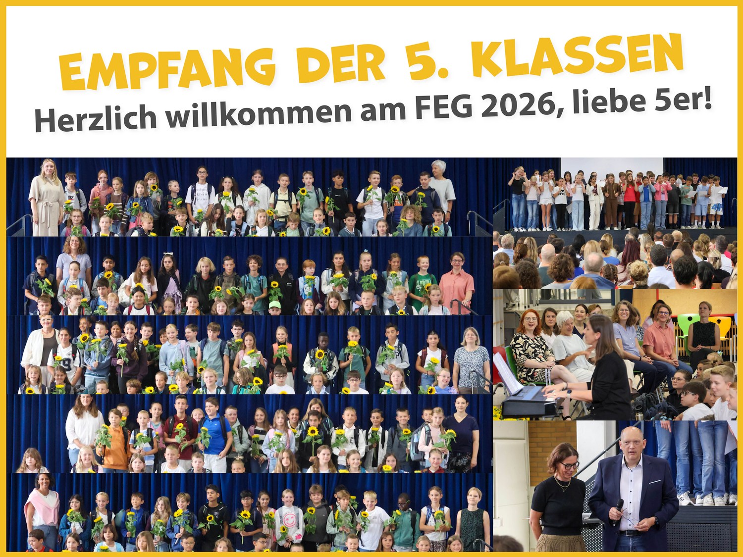 Stimmungsvolle Begrüßung der neuen Fünftklässler am Fr.-Ebert-Gymnasium