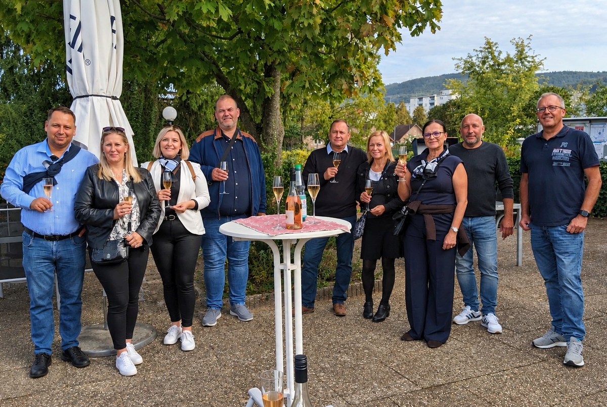 Besuch aus der Partnerstadt Many beim TC Blau-Weiß Leimen