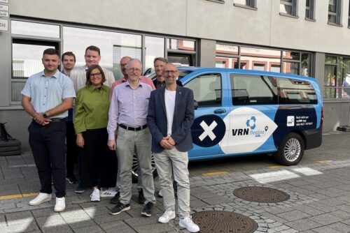 Grüne Landtagsabgeordnete zu Gast im Leimener Rathaus – Austausch über Mobilitätsangebot VRNflexline