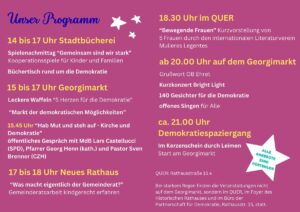 Lange Nacht der Demokratie am Vorabend des 3. Oktober