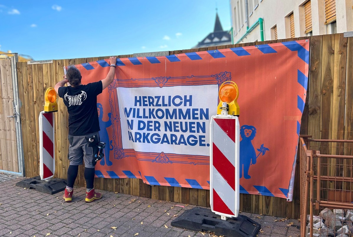 Arbeiten an der Maßnahme „Treffpunkt Leimen“ schreiten voran