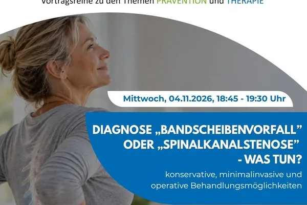 ZAP Gesundheitslinien: Was tun bei Bandscheibenvorfall oder Spinalkanalstenose?